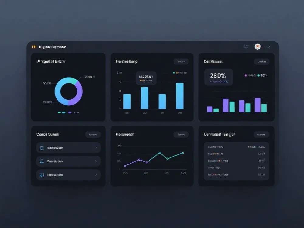 数据看板界面示意图